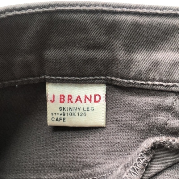 J Brand Skinny Leg Jeans In Cafe Brown Size 29 - Picture 7 of 13